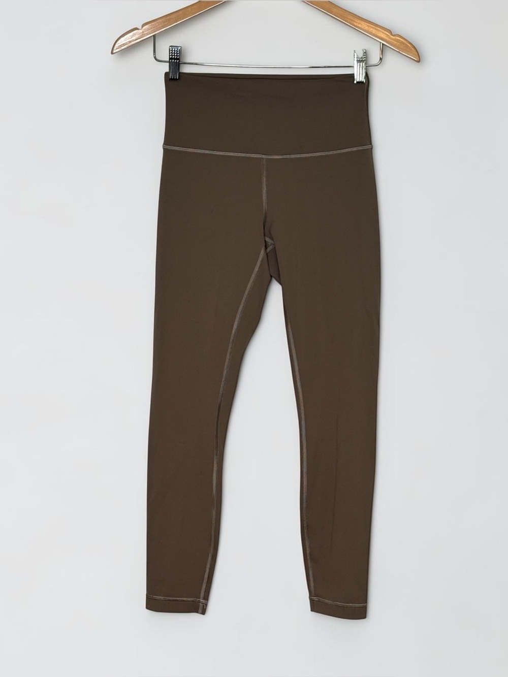 Lululemon Wunder Train HR Tight 25" Dark Khaki Brown Size 6